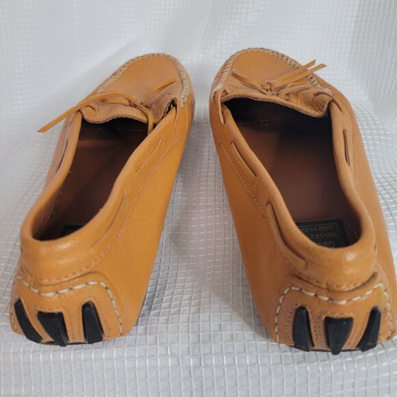 André Assous Womens Size 8.5 Loafers Leather Driving Moccasins Tan Made In Italy - Picture 11 of 11